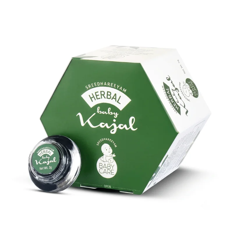 Sreedhareeyam Ayurvedic Herbal Kajal (Therapeutic & Safe Eye Nourishment)