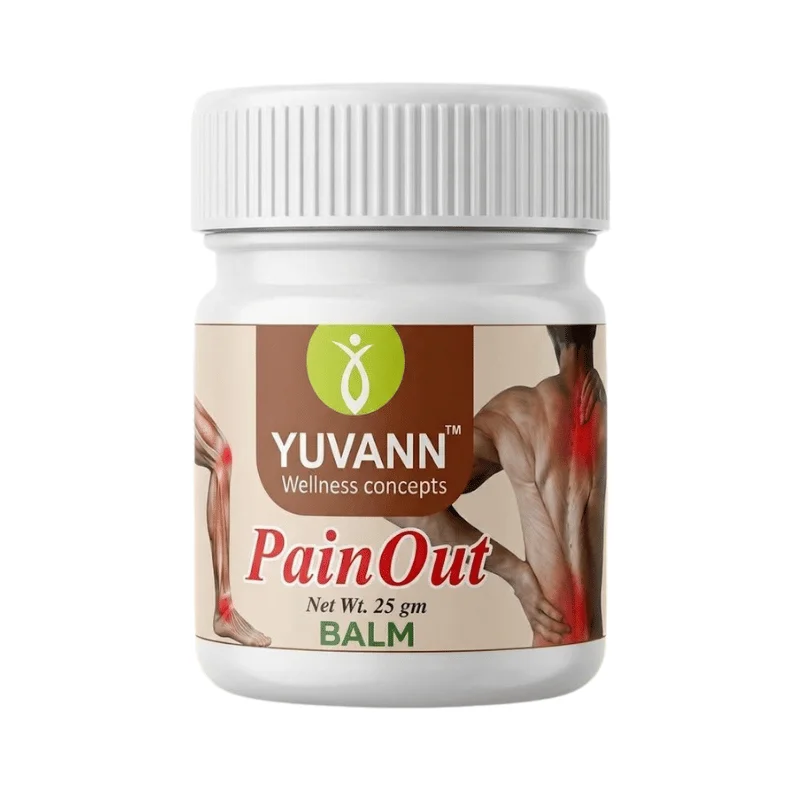 Yuvann Pain Out Balm – Fast-Acting Ayurvedic Tulsi Herbal Pain Relief Balm