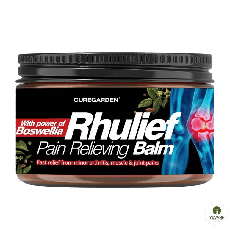 Curegarden Rhulief Fast-Acting Joint & Muscle Pain Relief Balm (Boswellia Serrata) – 30g