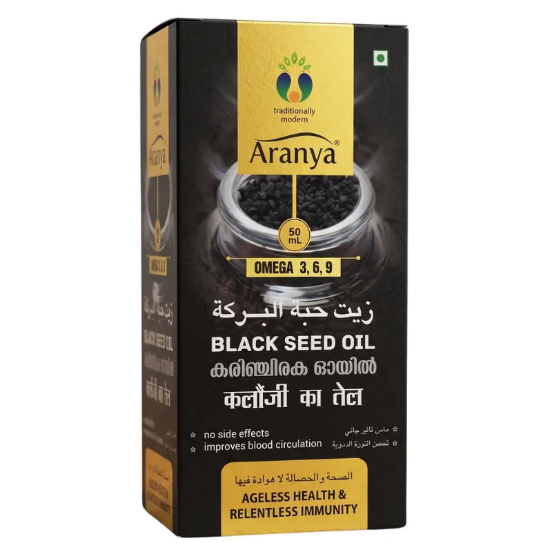 Aranya Pure Black Seed Oil (Kalonji Oil / കരിഞ്ചീരക ഓയിൽ) – 50ml