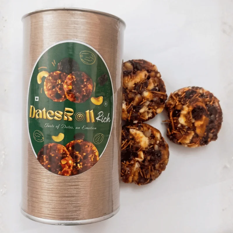 Dates Roll Rich – Handcrafted Dry Fruit & Nut Sweet Snack