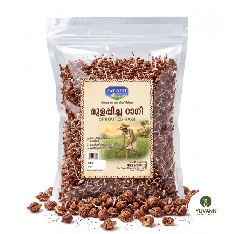 EatBest Sprouted Ragi Whole Grains – 350g